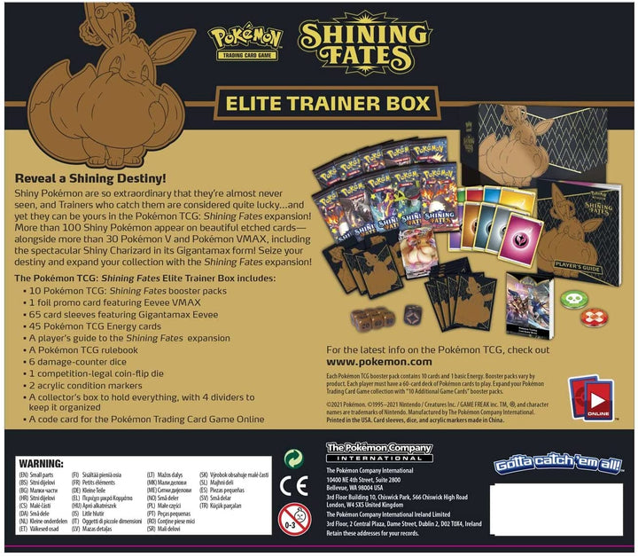 Pokemon TCG: Sword & Shield - Shining Fates Elite Trainer Box (SWSH 4.5)