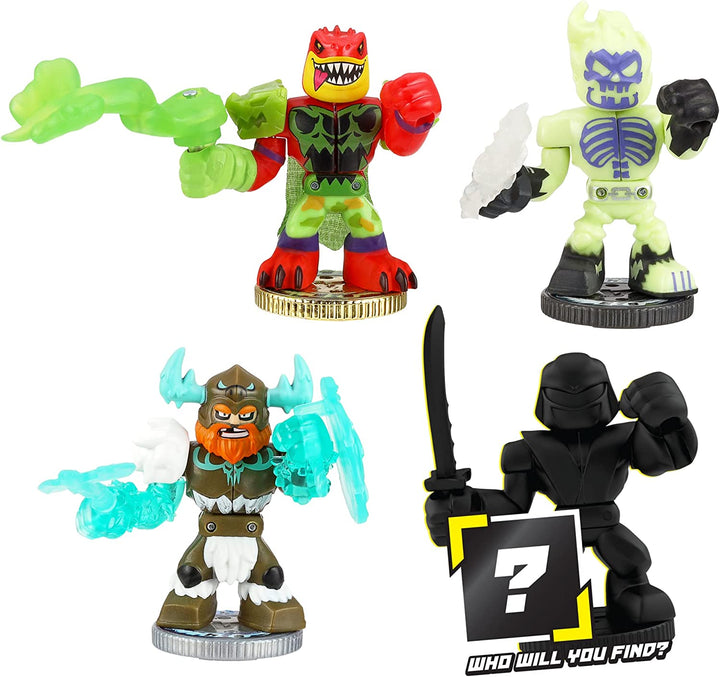 Legends of Akedo: Powerstorm Warrior Collector Pack with 4 Mini Action Figures - Ages 6+
