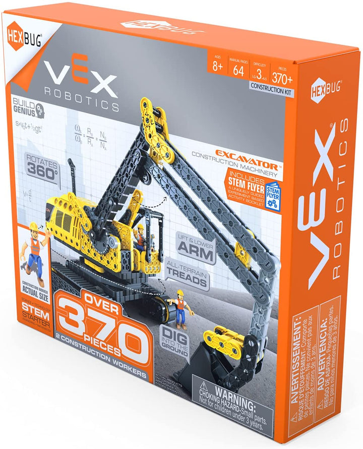 HEXBUG VEX Robotics Bagger, baubares Konstruktionsspielzeug, Geschenk für Jungen und Mädchen