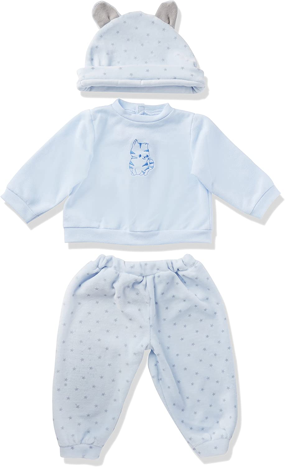 Paola Reina 58753 - Wrist Pijama Suit for Doll, Blue, 60 cm