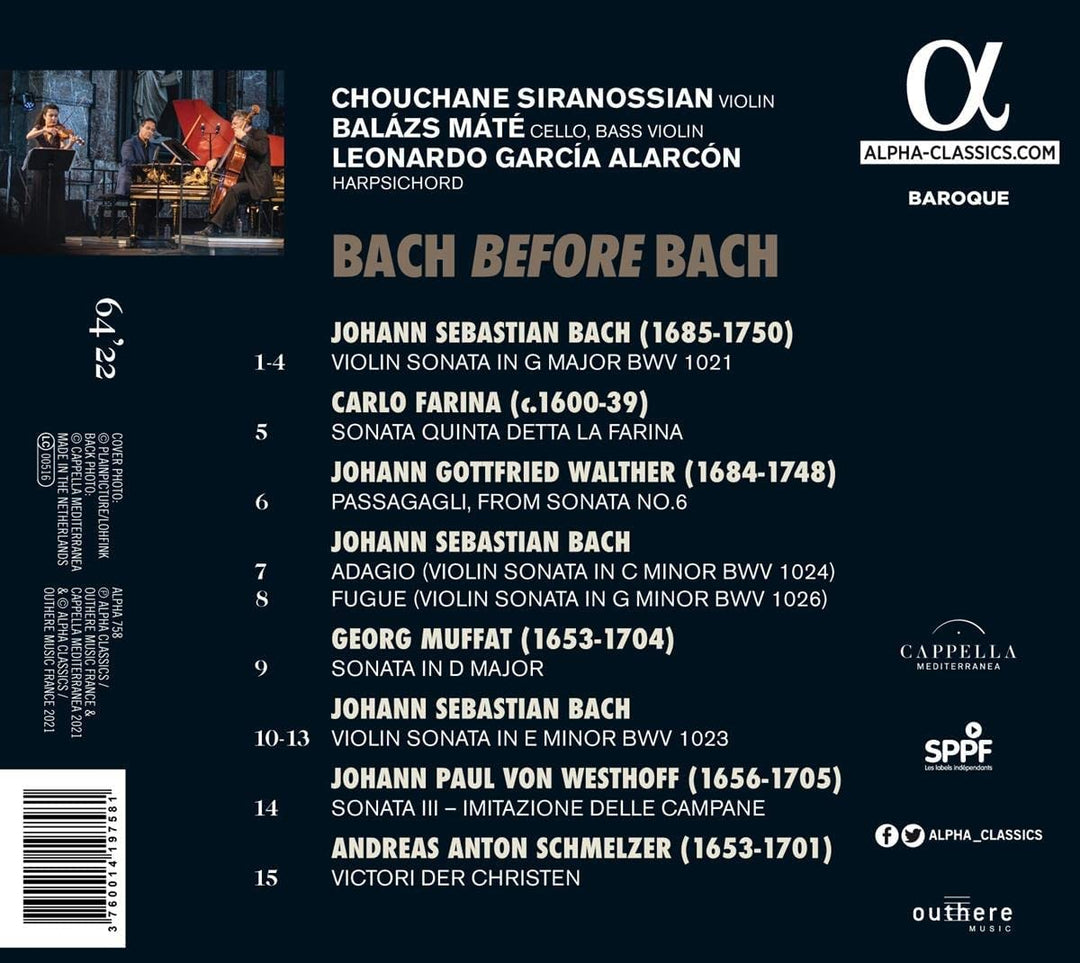 Chouchane Siranossian - Bach before Bach [Audio CD]