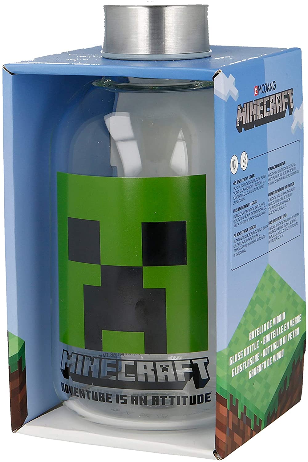 Star Minecraft Kleine Glasflasche 620 ml