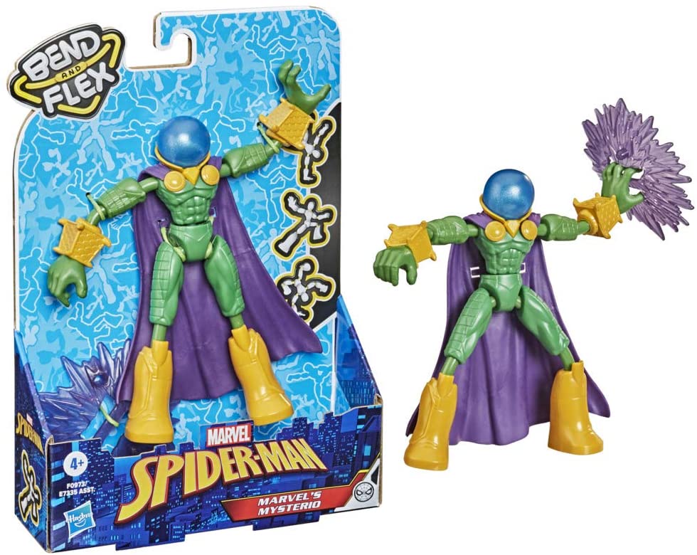 Marvel Spider-Man Bend und Flex Mysterio Actionfigur Spielzeug