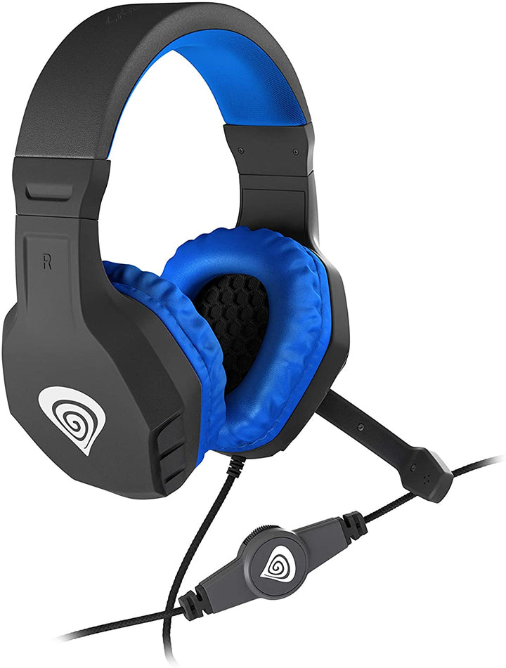 Genesis Argon Blue 200 Gaming Headset with Microphone Mini Jack 3.5 Mm X2 PC