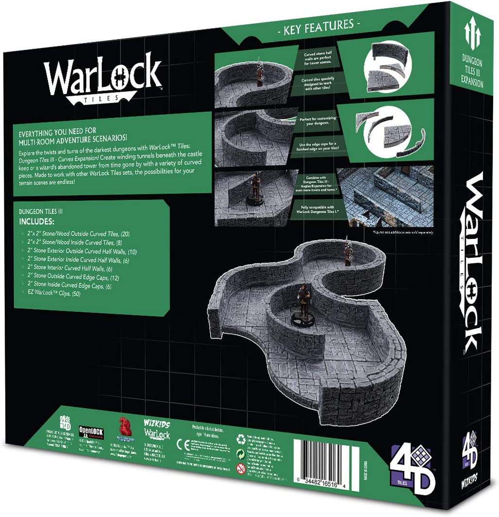 WarLock Tiles: Dungeon Tile III – Kurven