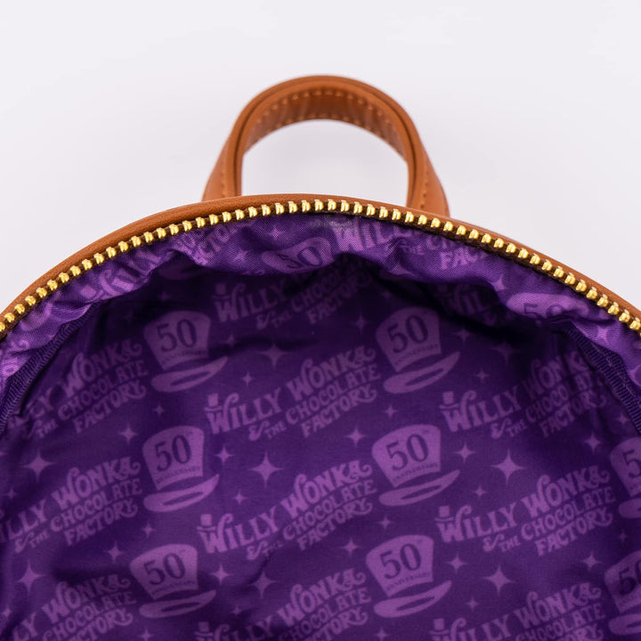 Loungefly Warner Bros Charlie und die Schokoladenfabrik Wonka Mini-Rucksack zum 50-jährigen Jubiläum