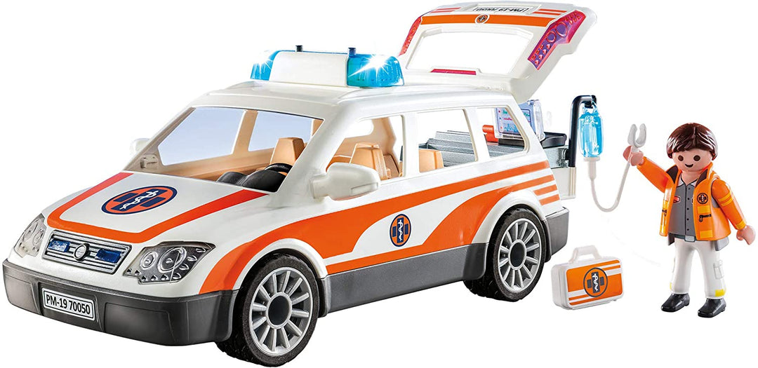 Playmobil 70050 City Life Voiture d&#39;Urgence Hôpital avec Lumières et Sons