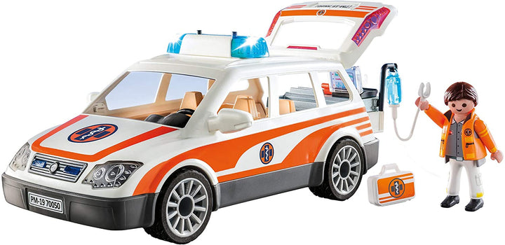 Playmobil 70050 City Life Hospital Notfallwagen mit Licht und Sound