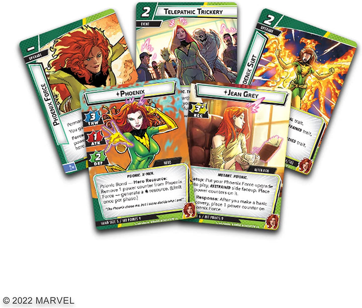 Fantasy-Flugspiele | Phoenix Hero Pack: Marvel Champions | Kartenspiel | Ab 14 Jahren