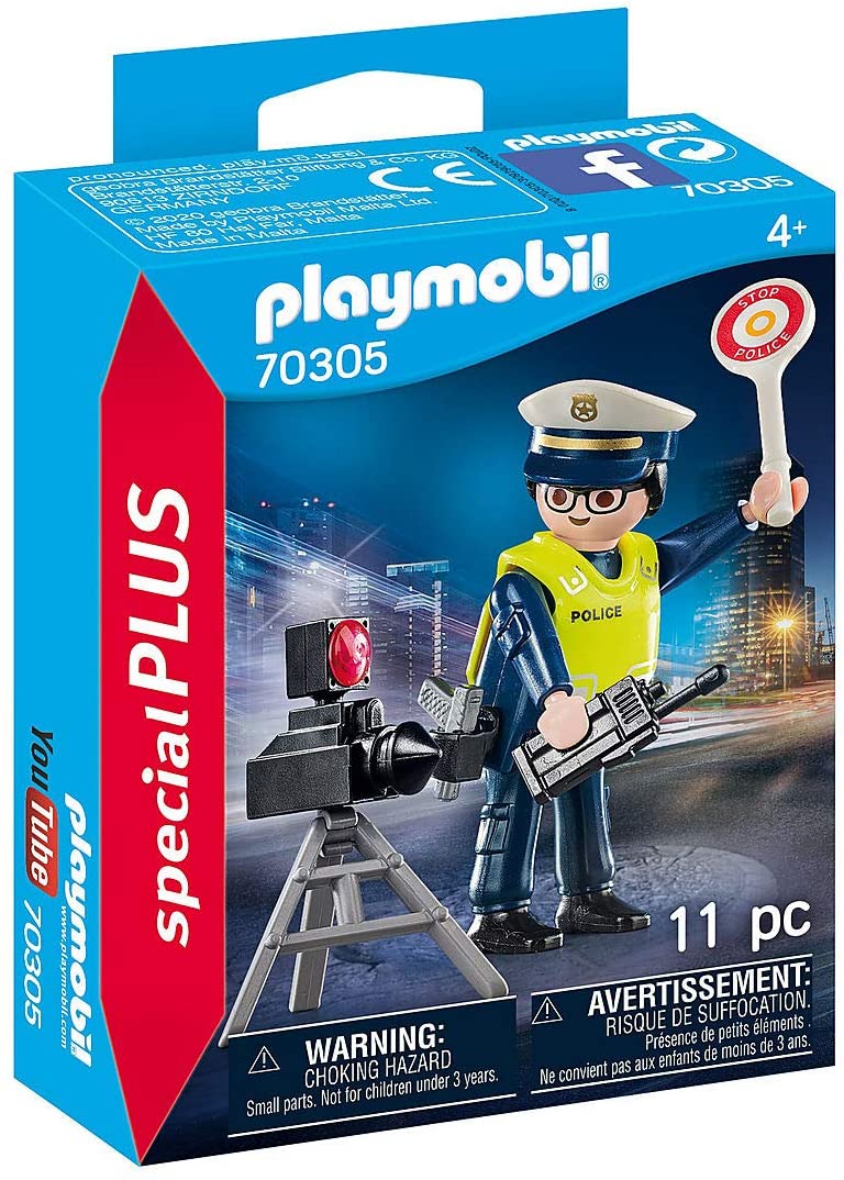 Playmobil 70305 Special Plus Police Officer with Speed Trap