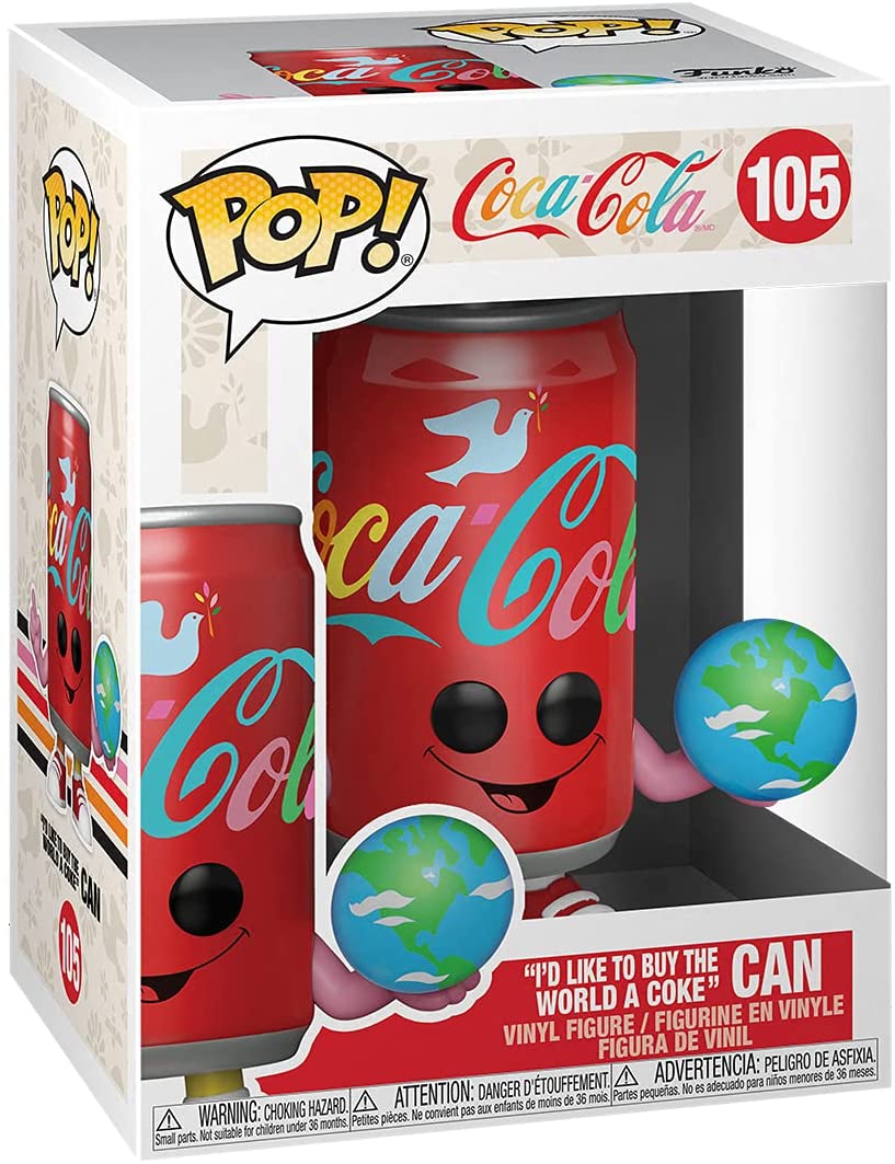 Coca-Coca "I'd like to Buy The World A Coke" Can Funko 56984 Pop! Vinyl #105