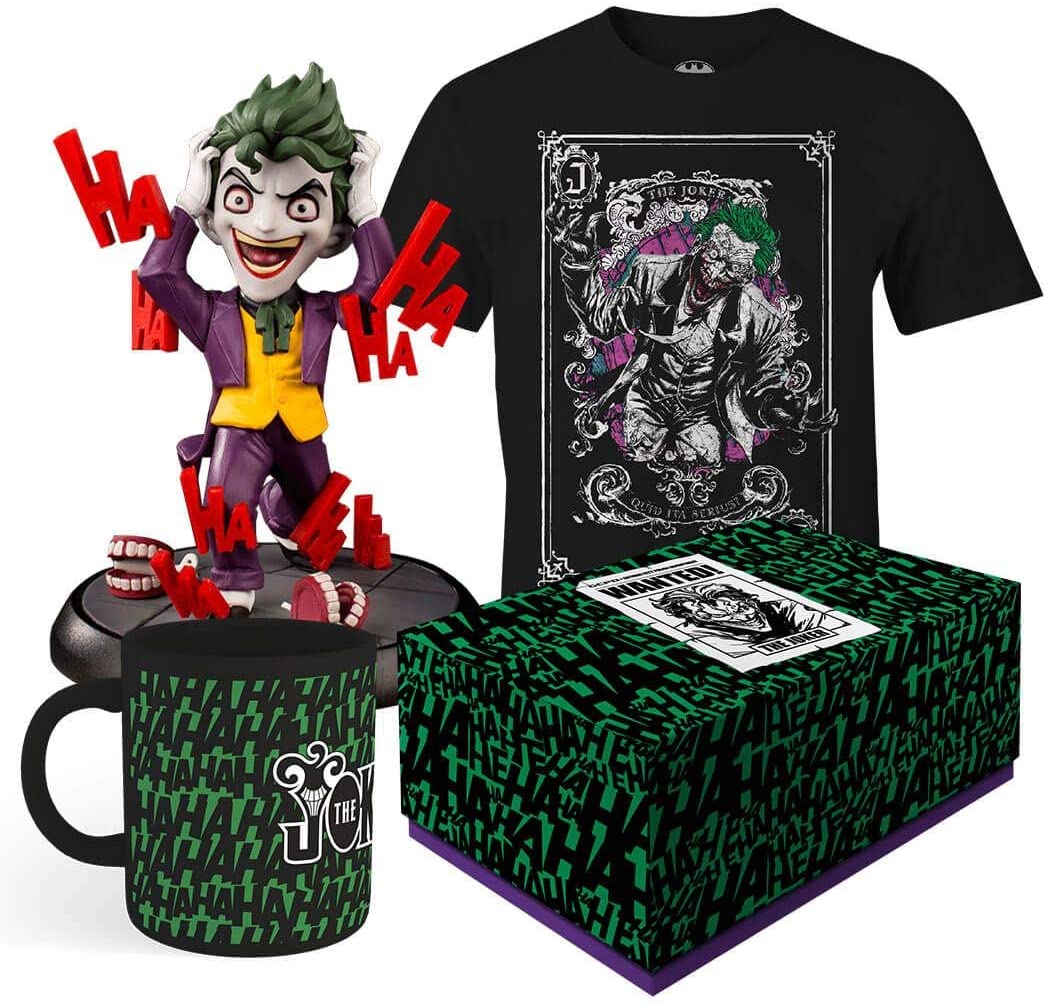 Wotbox - Caja de regalo de coleccionista - Unisex - Joker - Camiseta, Figuras