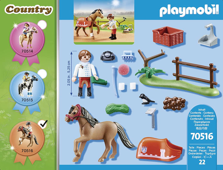 Playmobil 70516 Country Pony Farm Connemara-Pony zum Sammeln, mehrfarbig
