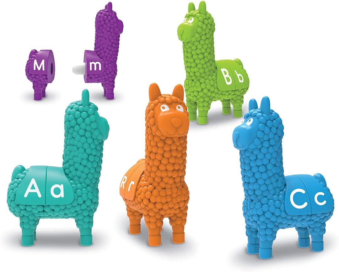 Learning Resources LER6713 Snap-n-Learn Letter Llamas, ABCs, Early Alphabet Recognition, Fine Motor Toy, Ages 18 mos+