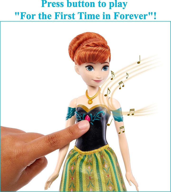 Disney Frozen Toys, singende Anna-Puppe in charakteristischer Kleidung, singt „Für die Tannen.“