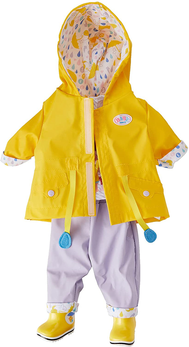 BABY born Deluxe Rain Toy Set for 43 cm Doll - Easy for Small Hands, Creative Play Promotes Empathy & Social Skills, For Toddlers 3 Years & Up - Includes Wellington Boots & More