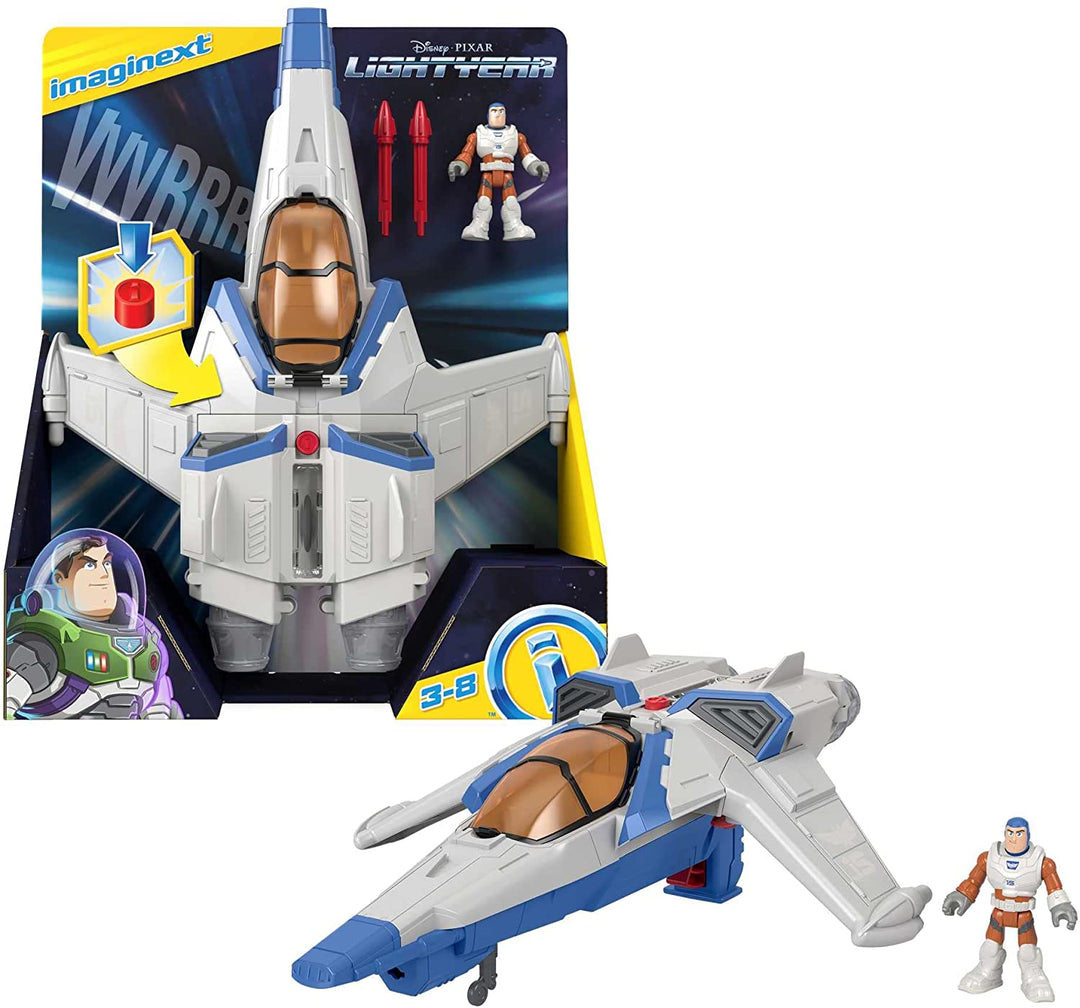 Imaginext and Disney Buzz LightYear XL-15 Spaceship Vehicle for pre-schoolers wi