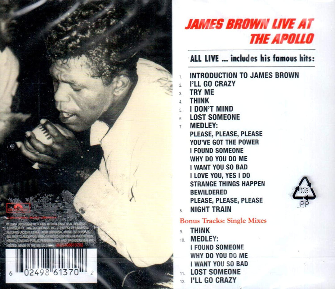 Live At The Apollo (1962) - James Brown [Audio CD]