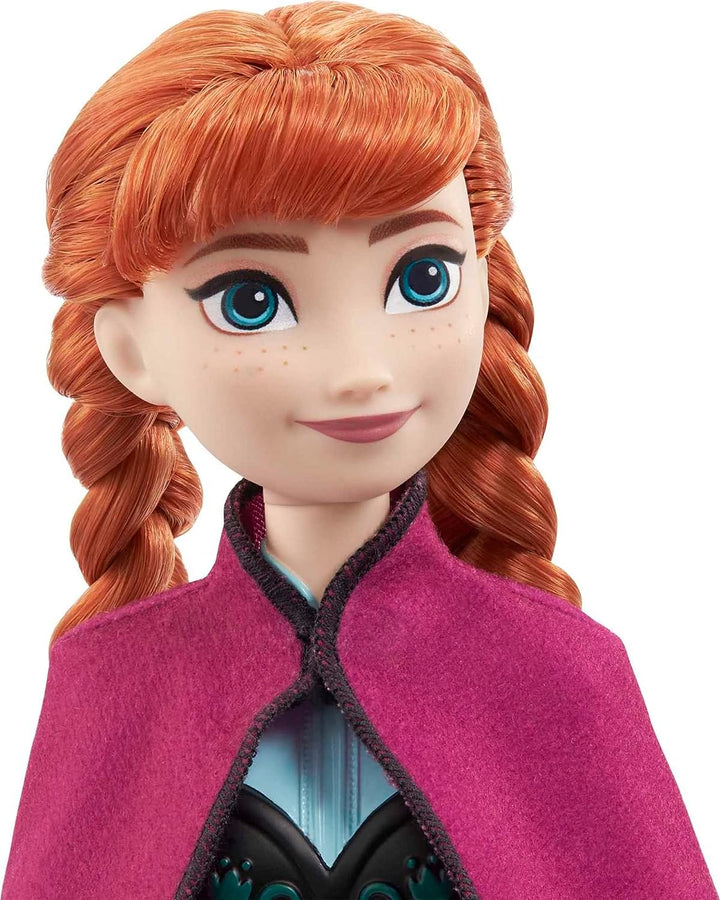 Disney Frozen Toys, Anna-Modepuppe mit charakteristischer Kleidung und Accessoires
