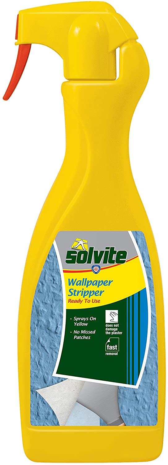 Solvite 1574679 Ready to Use Wallpaper Stripper - 1 L, Green/ Yellow