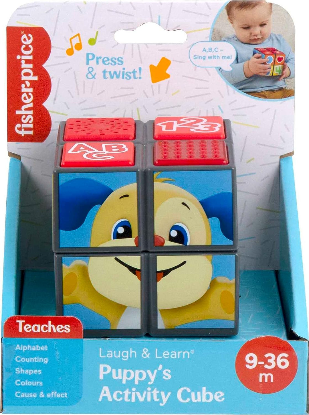 Fisher-Price Baby-Lernspielzeug mit Lichtern, Musik und feinmotorischen Aktivitäten, Laug