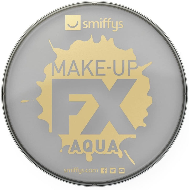 Smiffys Make Up FX Aqua Based Face and Body Paint, 16 ml Lime Grey