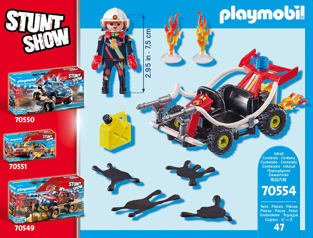 Playmobil 70554 Stunt Show Fire Quad para niños de 4 a 10 años