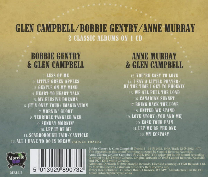 Bobbie Gentry &amp; Glen Campbell / Anne Murray &amp; Glen Campbell [Audio-CD]