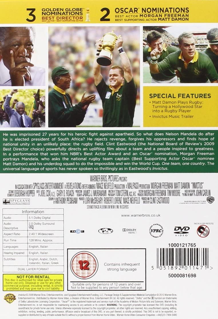 Invictus [DVD] [2010]