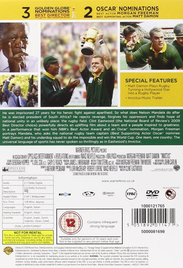 Invictus [DVD] [2010]
