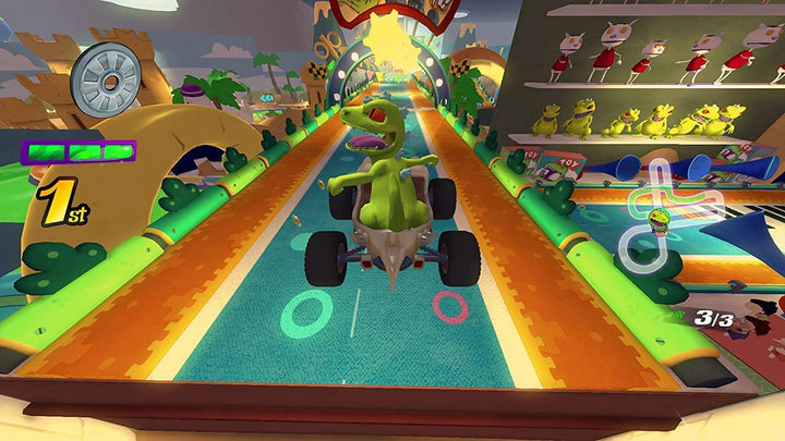 Nickelodeon Kart Racers-bundel + wielaccessoire Nintendo Switch-spel