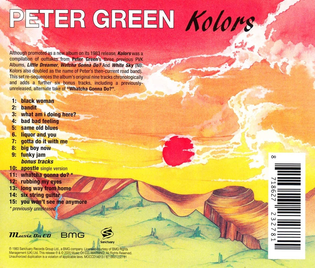 Peter Green – Kolors [Audio-CD]