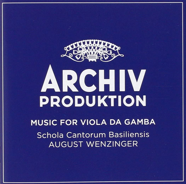 August Wenzinger - Music For Viols [Audio CD]