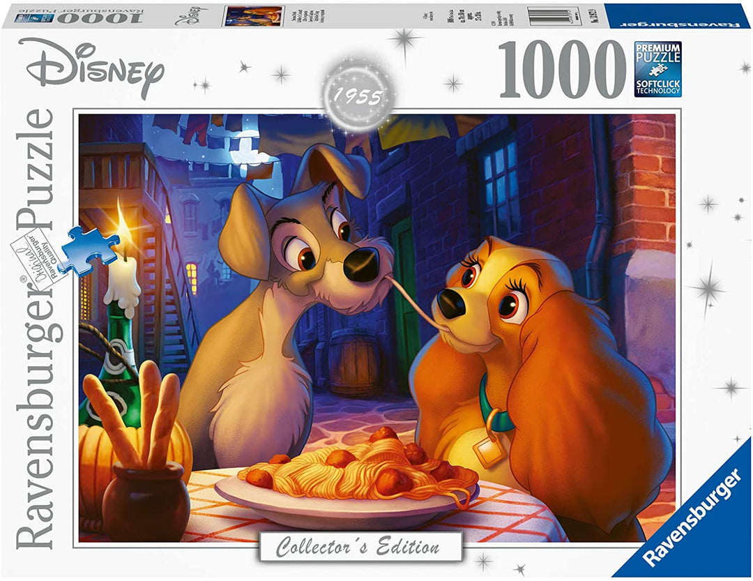 Ravensburger Disney Collector's Edition Lady &amp; The Tramp 1000-teiliges Puzzle für Erwachsene und Kinder ab 12 Jahren