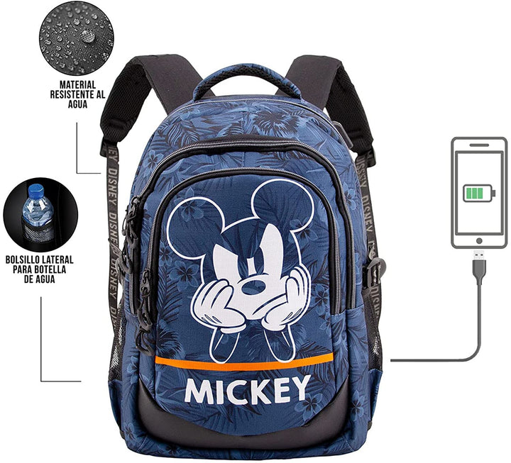 Mickey Mouse Blue-Running HS Rucksack 1.3, Dunkelblau