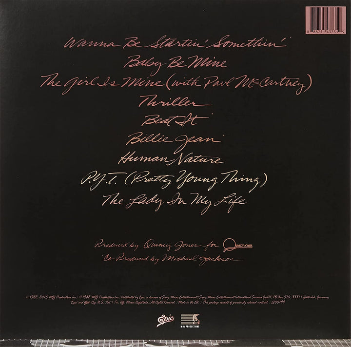 Michael Jackson – THRILLER [Vinyl]