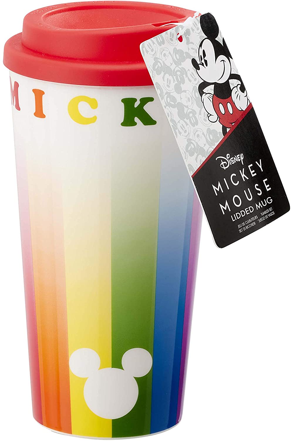 Funko Becher mit Kunststoffdeckel, Mehrfarbig, 420ml