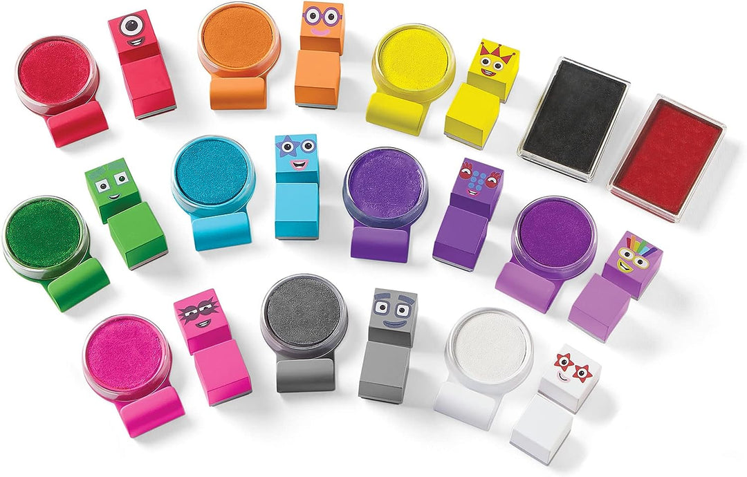 Learning Resources Numberblocks Stampoline Park Stempel-Aktivitätsset, mehrfarbig,