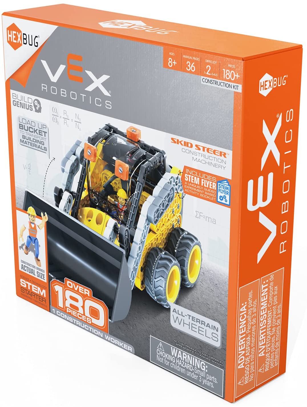HEXBUG VEX Robotics Skid Steer, baubares Konstruktionsspielzeug, Geschenk für Jungen und Gi