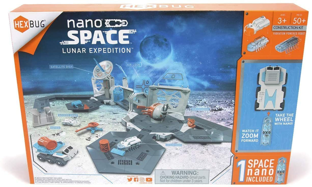 HEXBUG nano Space Lunar Expedition - Playset con pilas para niños