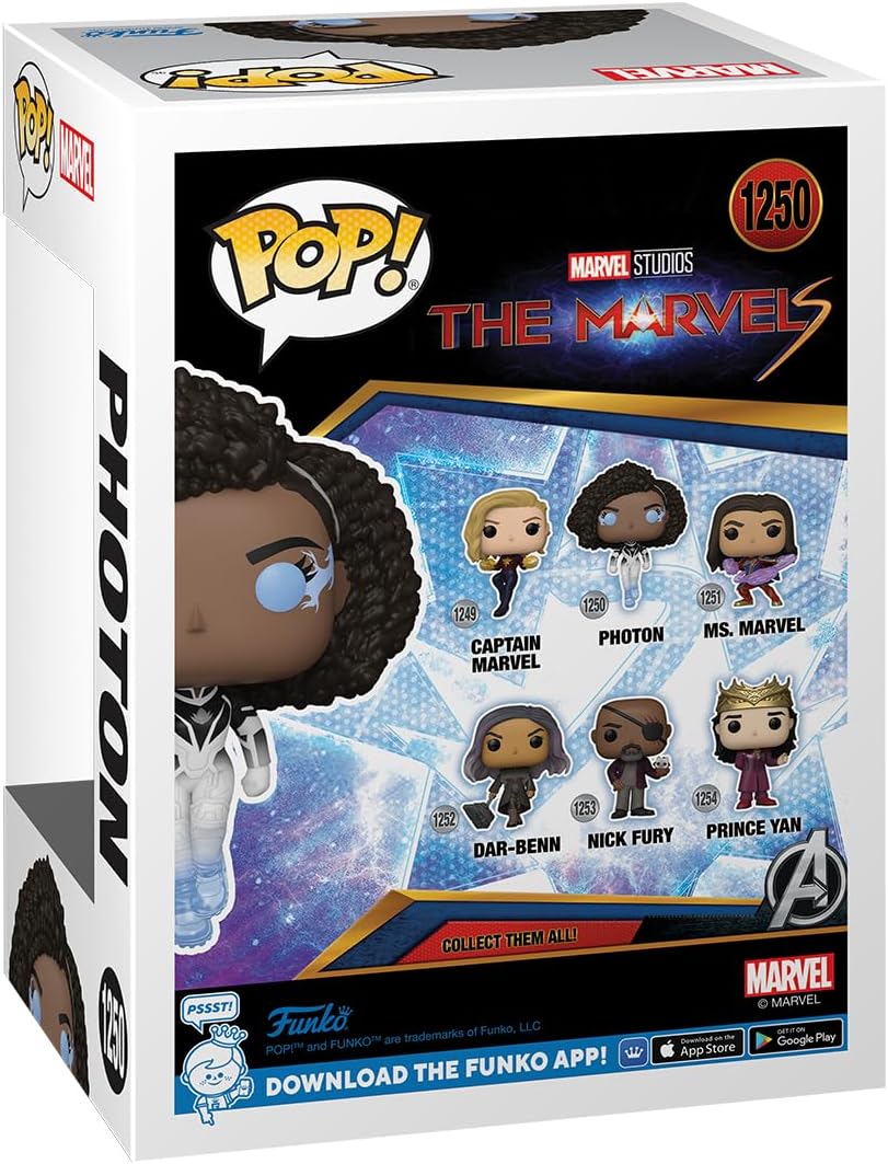 Funko Pop! The Marvels - Monica Rambeau as Photon Vinyl Figure #1250 3