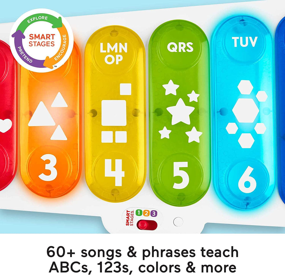 ?Fisher-Price Giant Light-Up Xylophone, pretend musical instrument electronic pull toy