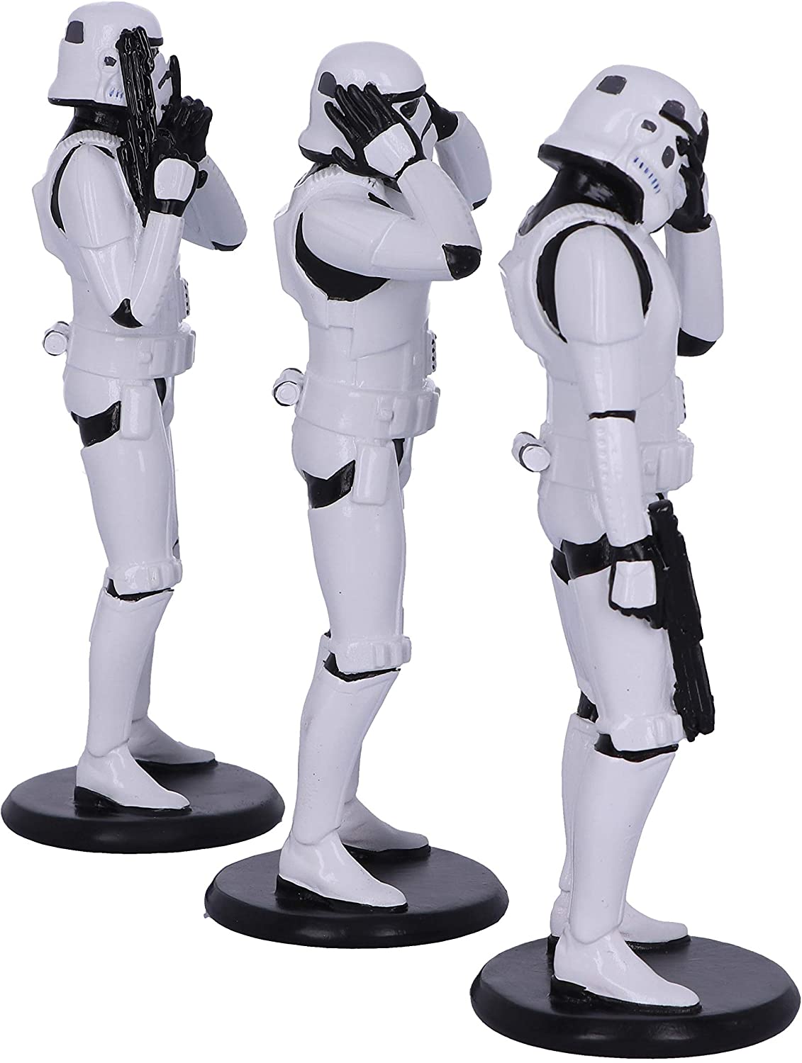 Nemesis Now Original Stormtroopers - Three Wise Sci-Fi Figurines in White (B4889P9) 6