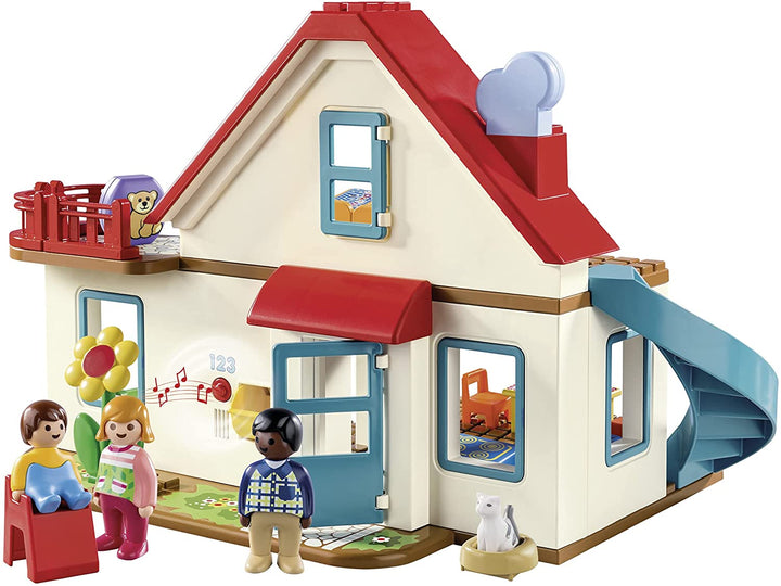 Playmobil 70129 1.2.3 Casa famiglia per bambini 18 mesi+