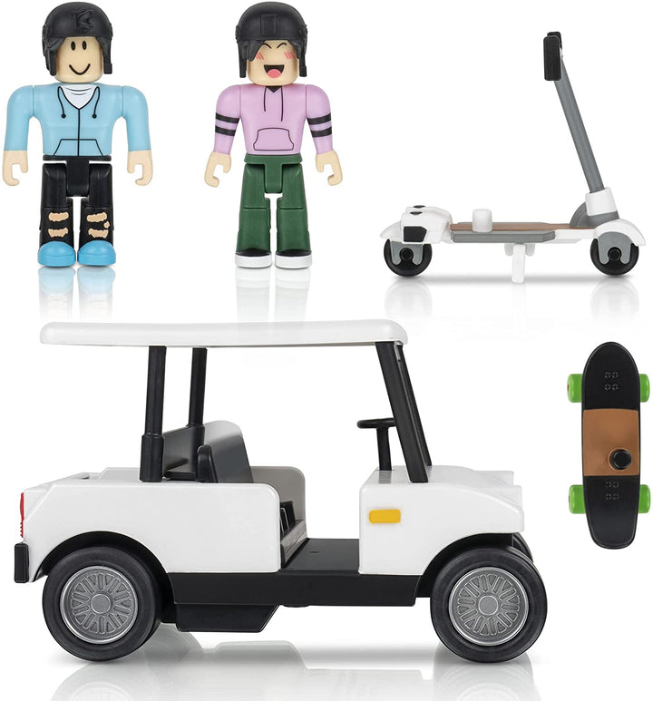 Roblox ROG0239 Celebrity Collection-Feature Vehicle-Brookhaven: Golfwagen [inklusive exklusivem virtuellen Gegenstand], Multi