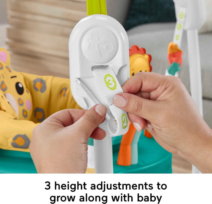 ?Fisher-Price Jumperoo Baby-Aktivitätszentrum mit Licht, Geräuschen und Musik, Intera