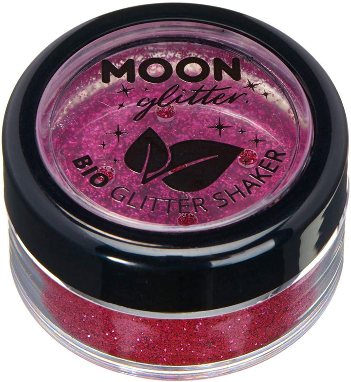 Biologisch abbaubare Öko-Glitzerstreuer von Moon Glitter Dark Rose Cosmetic Bio Festival Makeup Glitter für Gesicht, Körper, Nägel, Haare, Lippen