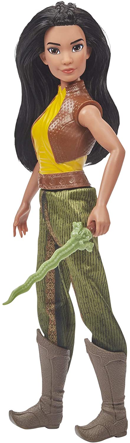 Disney Raya-modepop met kleding, schoenen en zwaard