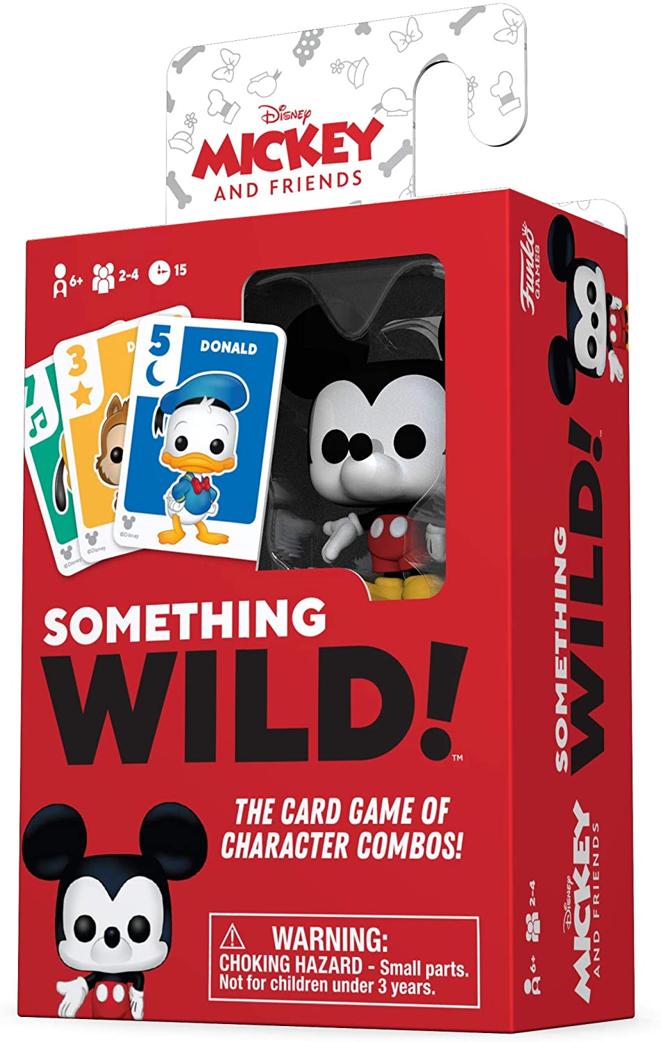 Funko 49355 Brettspiele 49355 Signature Something Wild Card Game-Mickey and Friends, Mehrfarbig
