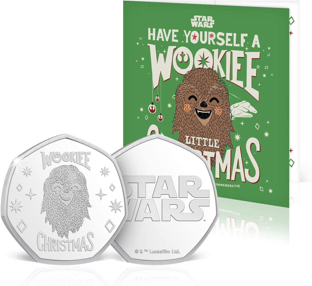 Die Koin Club Star Wars Weihnachtskarte Chewbacca Wookiee
